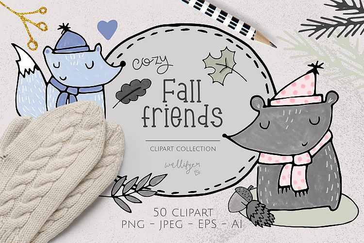 Fall clipart collection