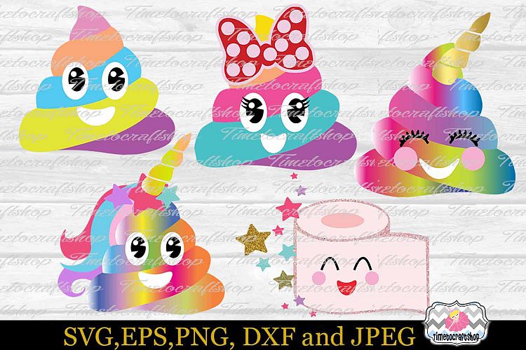SVG, Eps, Dxf, Jpeg & Png Cutting Files For Poop Bundle, Cricut and Silhouette cutting machines,Digital INSTANT DOWNLOAD