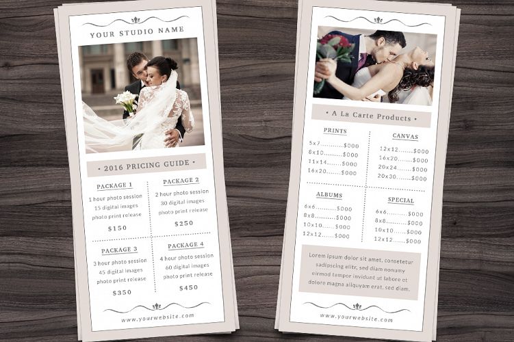 Photography Rack Card Template