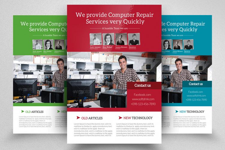Computer Repair Service Flyer