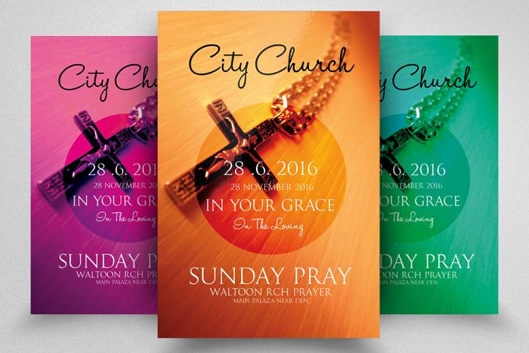 Sunday Prayer Church Flyer Template