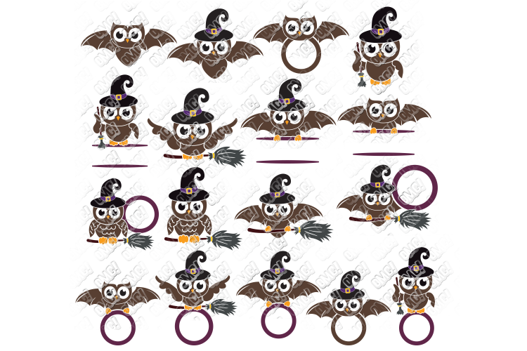 Owl Halloween SVG Bundle in SVG, DXF, PNG, EPS, JPEG