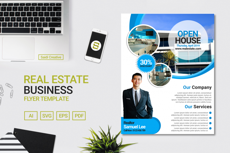 Real Estate Business Flyer Template Design | US Flyer Size