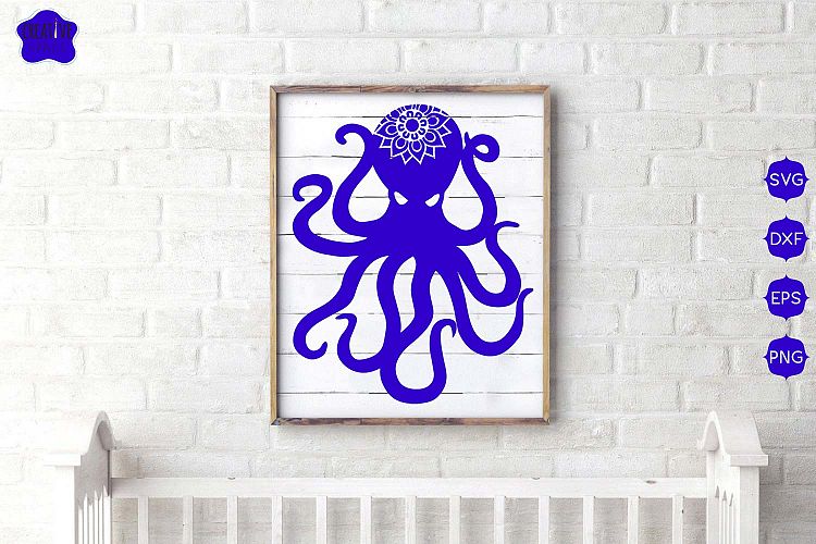 Octopus Mandala svg