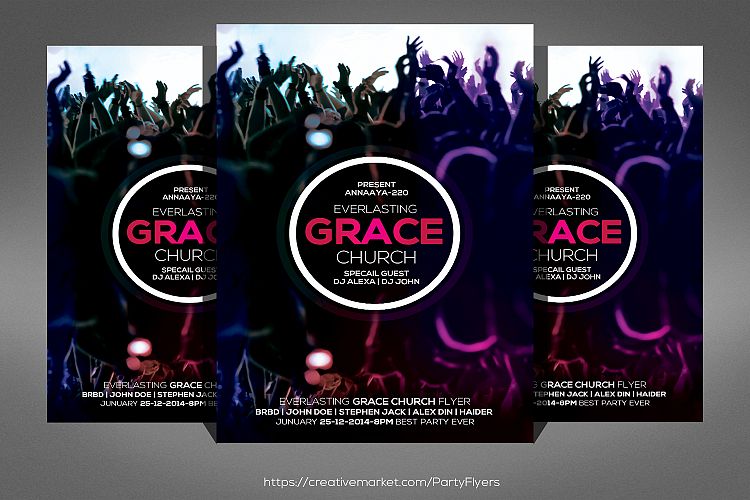 Grace Of God Church Flyer