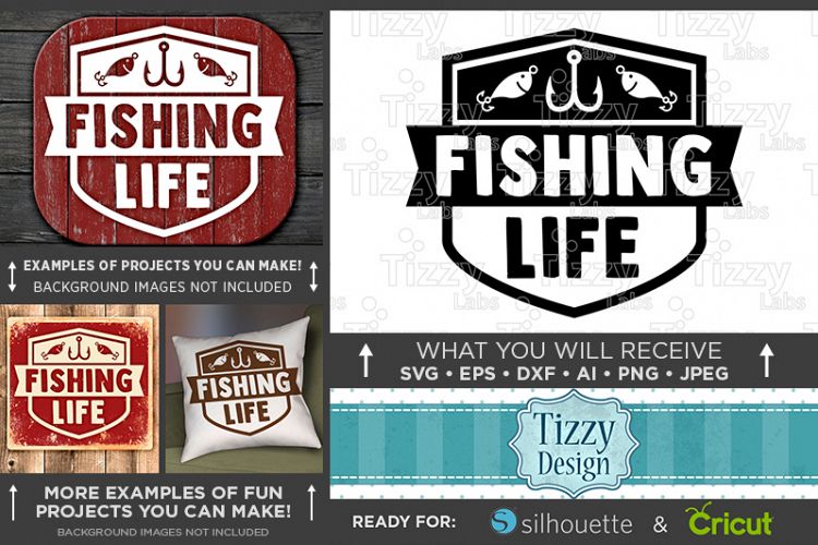 Fishing Life Svg File - Fishing SVG File - 776