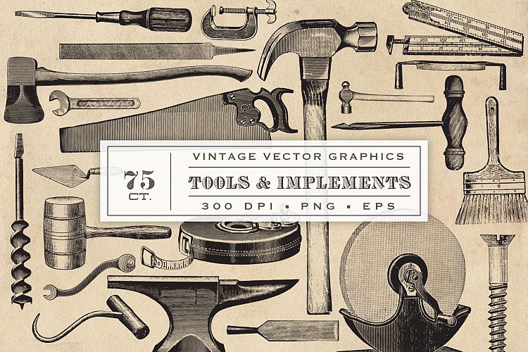 Vintage Tool & Implement Graphics