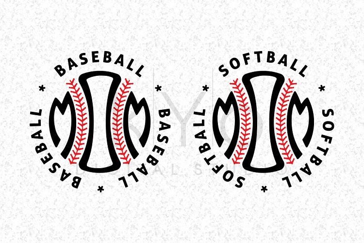 Baseball Mom Softball Mom SVG DXF PNG EPS files for Cricut Explore and Silhouette Cameo, Baseball emblem, Baseball badge 