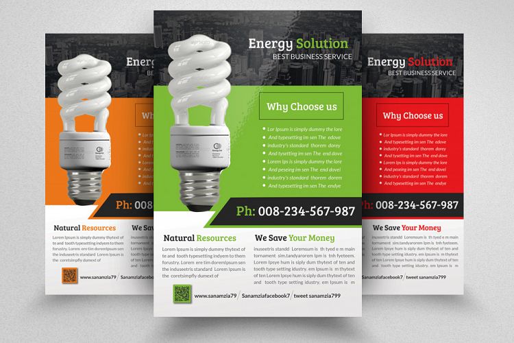 Energy Saving Corporate Flyer