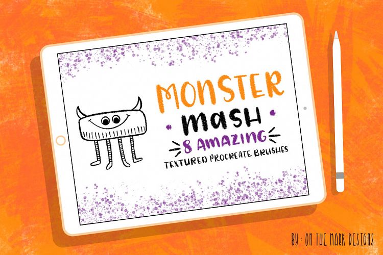 Monster Mash Textured Procreate Brushes