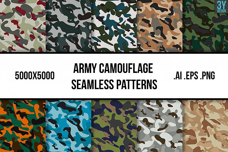 Army Camouflage Seamless Patterns