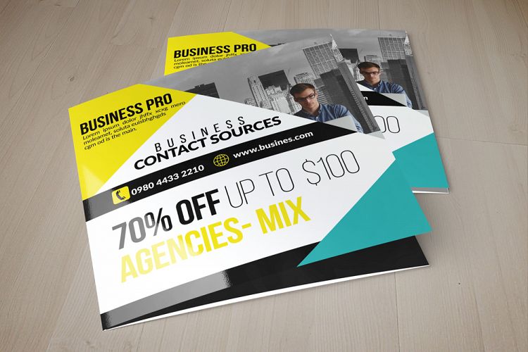 Business Square Trifold Brochure