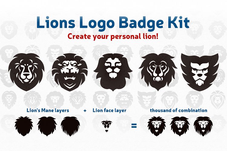 Lions Logo Badge Kit