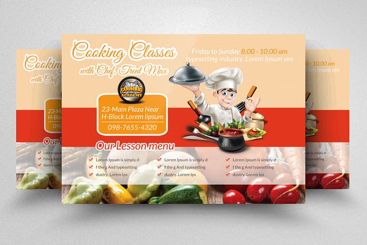 Cooking Classes Horizontal Flyer