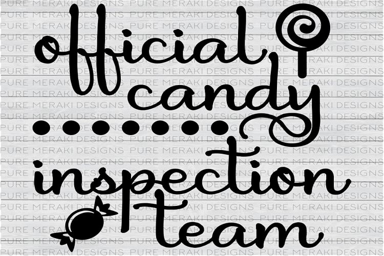 Official Candy Inspection Team SVG