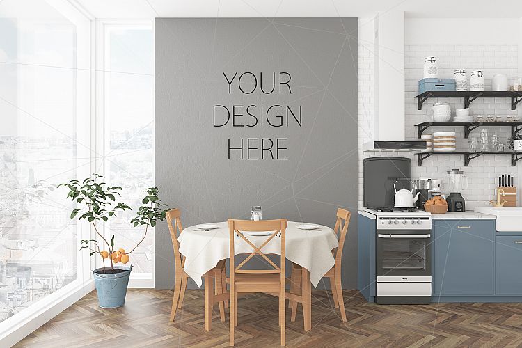 Interior mockup bundle - artwork background