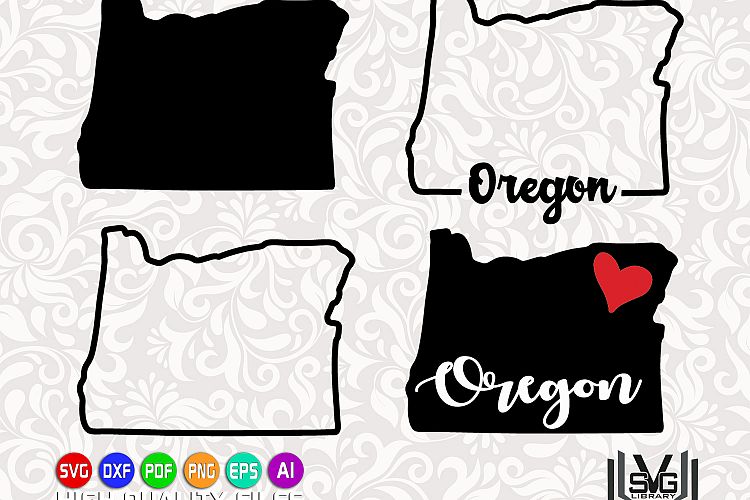 Oregon Designs SVG - Oregon state svg - Oregon outline svg - Love oregon - Oregon prints svg - Cricut files - Silhouette files