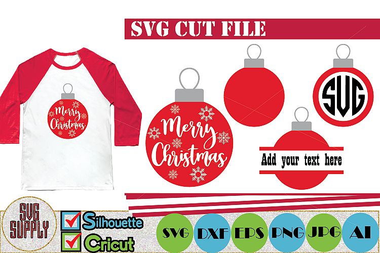 Christmas Balls SVG Cut File