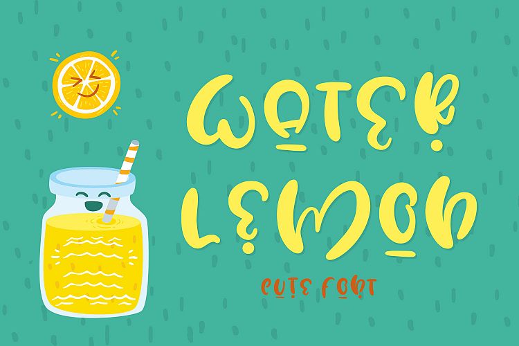 Water Lemon cute font