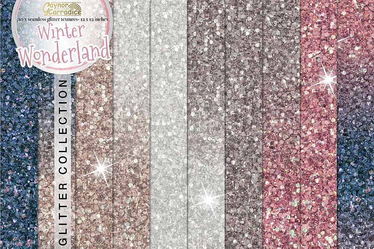 Winter Wonderland Glitter seamless textures