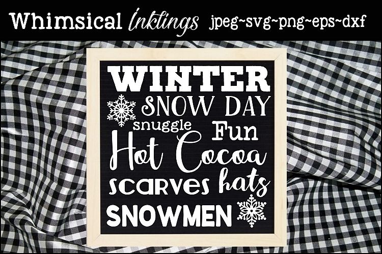 Winter Collage SVG