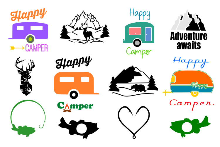 Happy Camper svg bundle