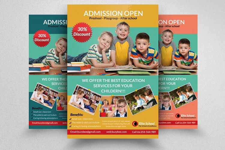 Admission Open Flyer Template