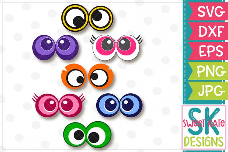 Halloween Eyeballs SVG DXF EPS PNG JPG