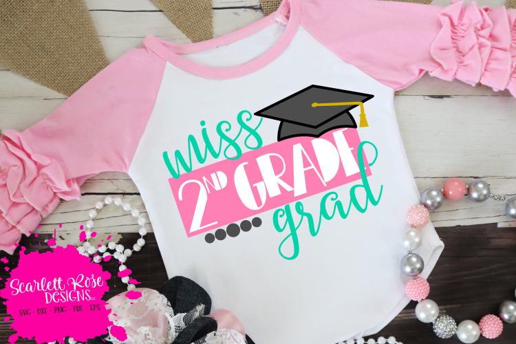 Miss 2nd Grade Grad SVG
