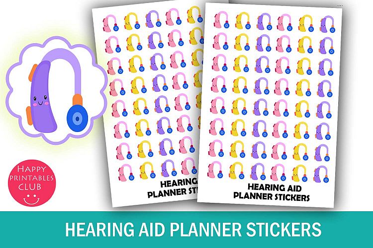 Hearing Aid Planner Stickers- Audiology Planner Stickers