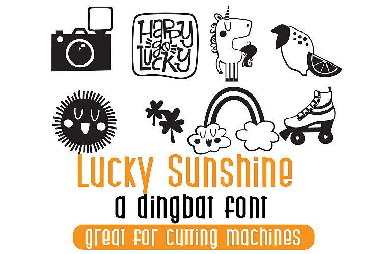 Download DB Lucky Sunshine (258219) | Dingbats | Font Bundles