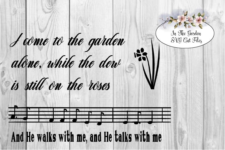 In the Garden, SVG Cutting File