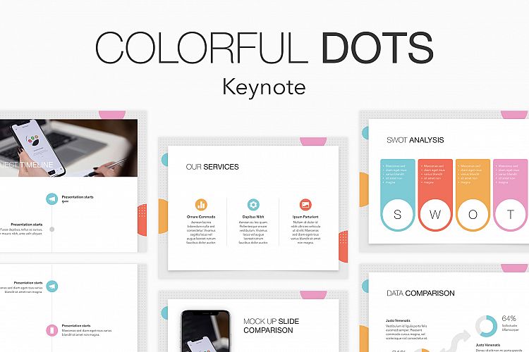 Colorful Dots Keynote Template