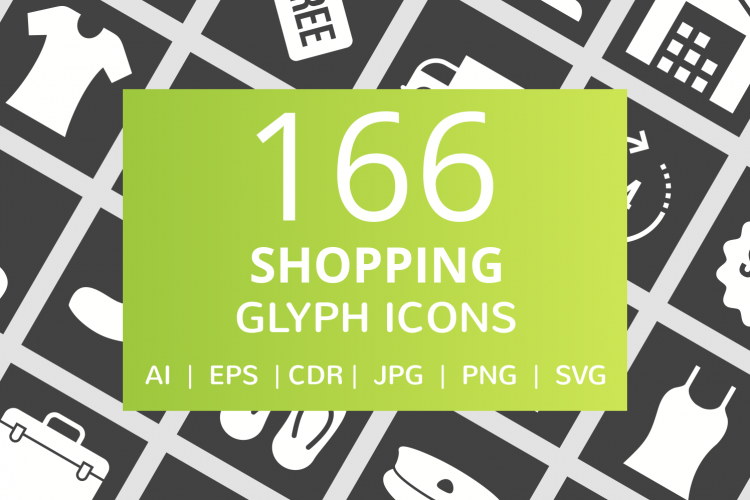 166 Shopping Glyph Inverted Icons