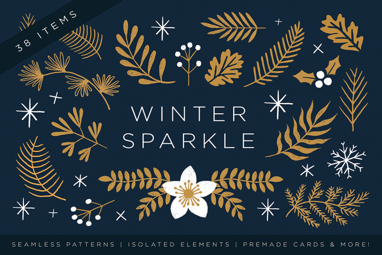 Elegant Christmas Graphic Set