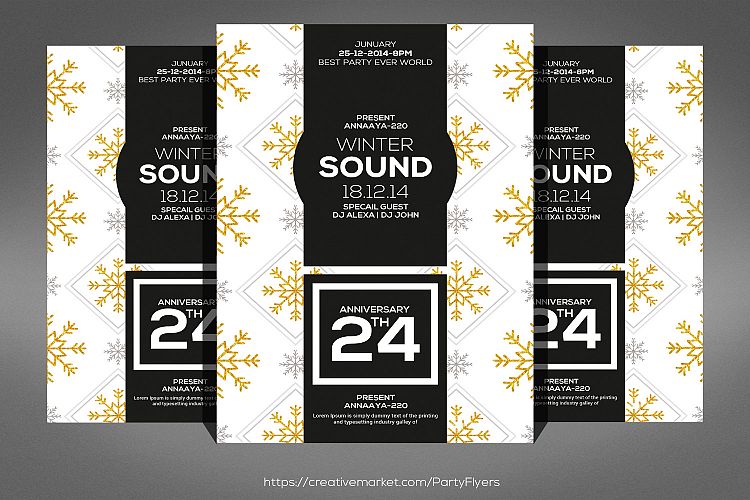 Winter Sound Party Flyer