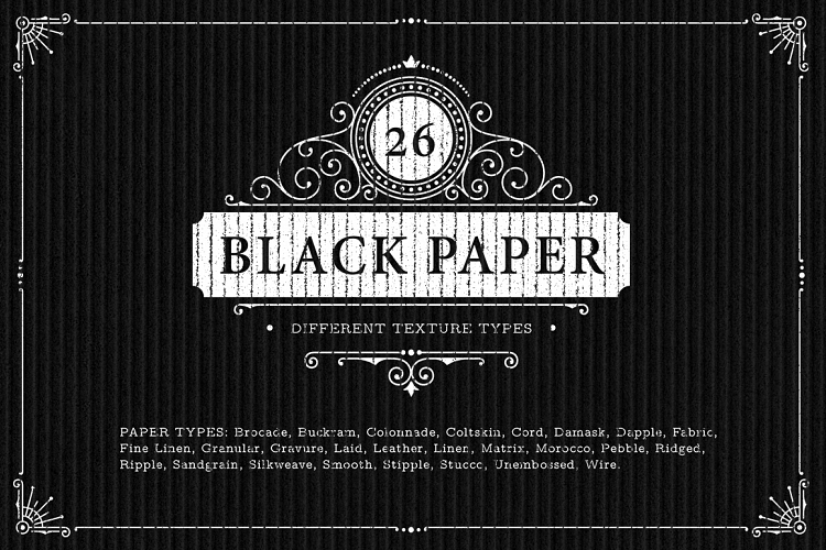 26 Black Paper Texture Backgrounds