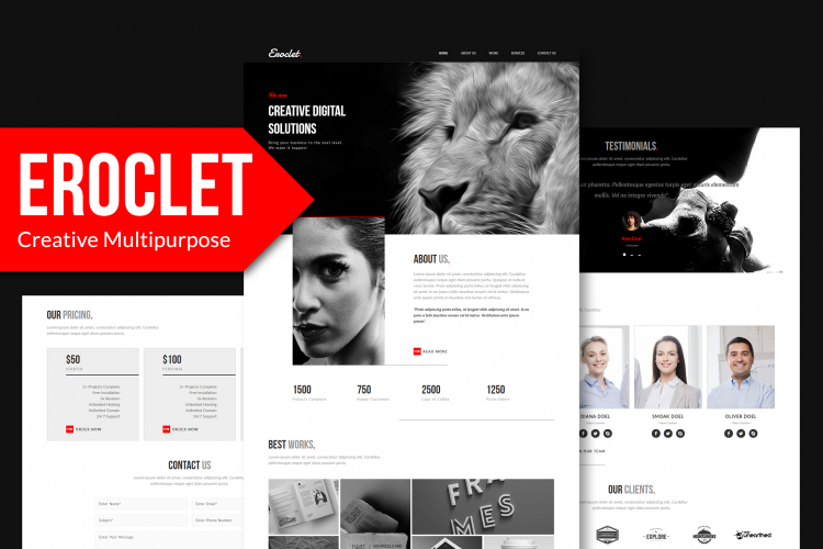 Eroclet - Responsive Muse Template