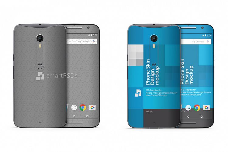 Moto X Style Mobile Skin Design Template 2015 example image 1