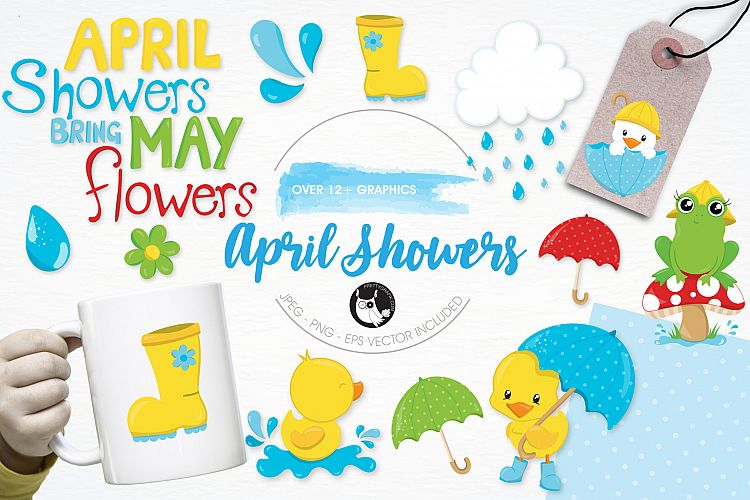 April Showers  graphics and illustrations