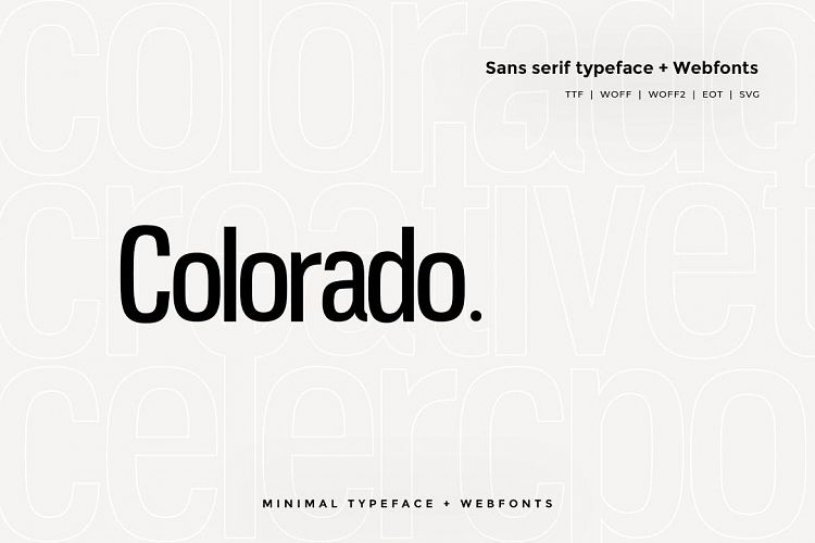 Colorado - Modern Typeface WebFont