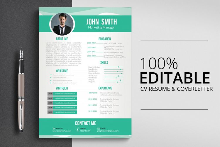 CV Resume   Coverletter Template