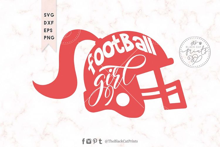 Football girl SVG DXF EPS PNG