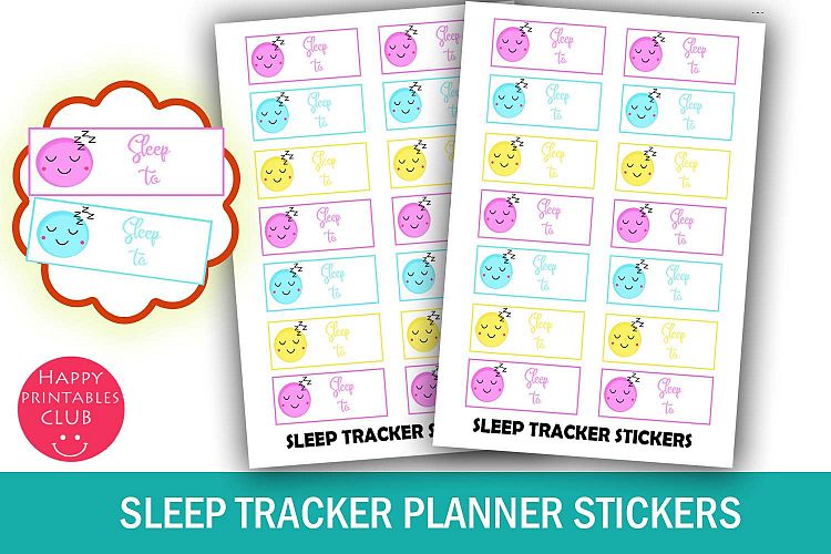 Sleep Tracker Planner Stickers- Sleep Planner Stickers Cute