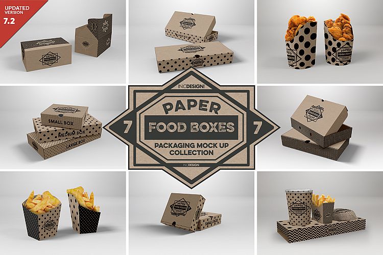 VOL.7 Food Box Packaging MockUps