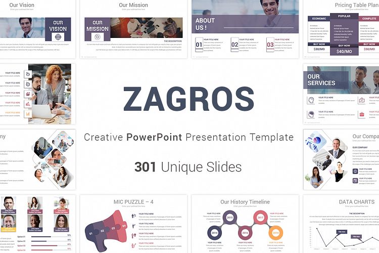 Zagros Business PowerPoint Template