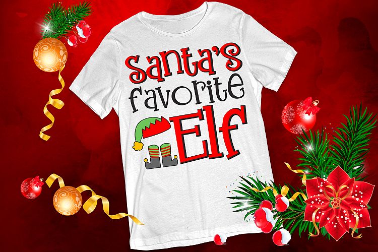 Santas Favorite Elf Christmas svg, clipart, dxf