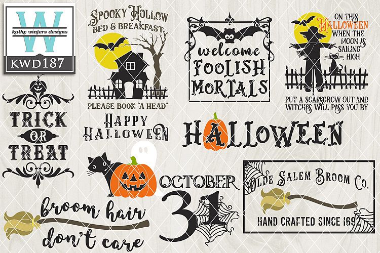 Halloween Cutting Files KWD187