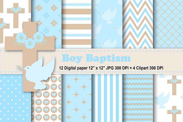 Boy Baptism Digital Paper, Boy Baptism Clipart, Baptism Background, Baptism Invitation, Baptism Digital Paper, Pattern.