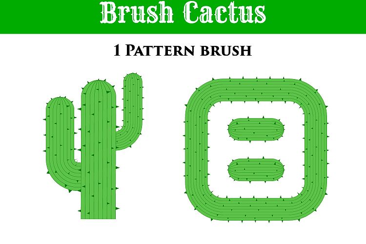 Pattern Brush Cactus Illustrator